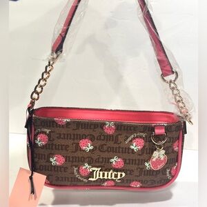 Juicy Couture Strawberry Print Shoulder Bag